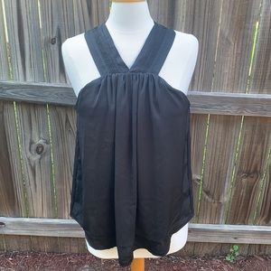 Shebird Grecian neckline tank top, built in bra, racerback, size 6